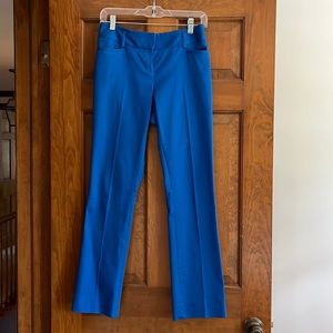 Express royal blue straight leg pant, size 0R